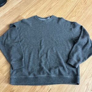 ALO Yoga Men’s Triumph Restore Charcoal Crewneck fleece Sweatshirt size XL